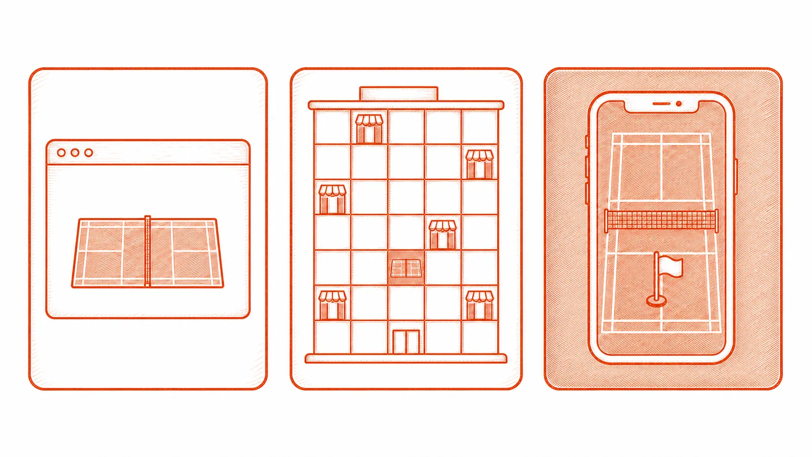 The three options for a centre: portal, marketplace, branded app